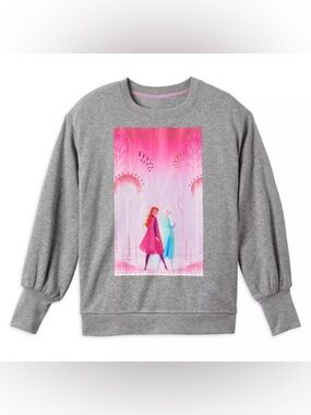 Disney Frozen Anna & Elsa Crewneck Sweatshirt by Brittney Lee NWT